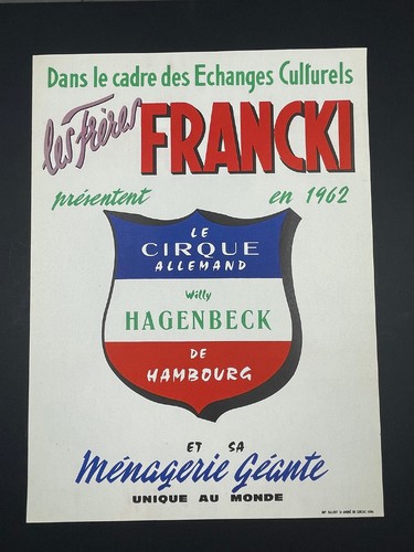 Affiche ancienne cirque