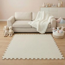 Tapis de Jeux Puzzle pour bébé Beige – 18 pièces de 30x30 cm – Tapis d’éveil ...