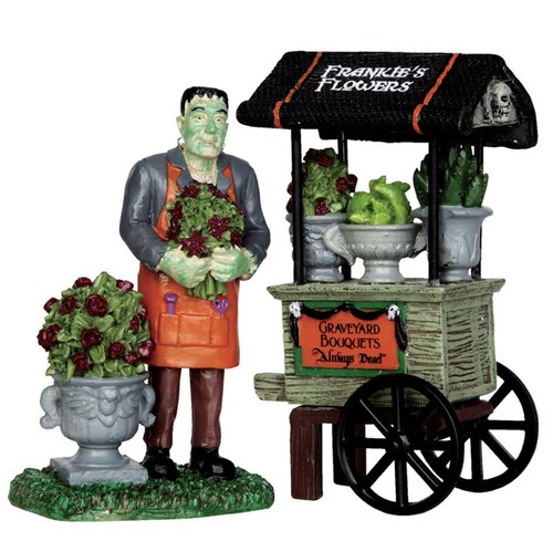 Lemax spooky town graveyard - town,