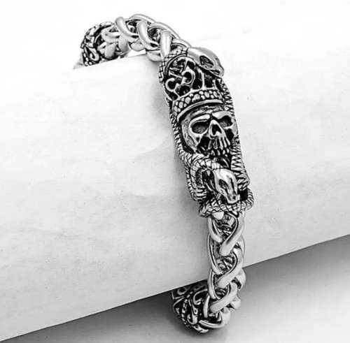 Bracelet crâne squelette