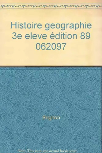 Histoire geographie 3eme - histoire,