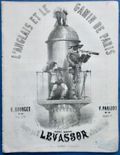 THÉÂTRE LEVASSOR PARTITION ANGLAIS ET GAMIN DE PARIS BOURGET PARIZOT 1852 FOREST