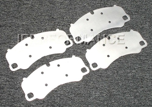 Titanium brake pad shim - titanium,