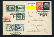 Dt. Reich affranchissement mixte impression groupée Michel n° W105, SK29, W65