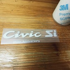 Autocollants autocollants en vinyle Honda Civic SI 20th Ann X1 or ンーーーー
