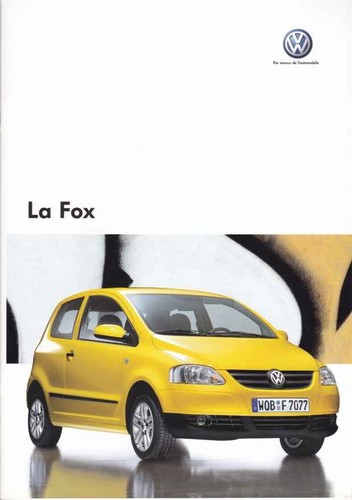 Catalogue brochure fox - vw,