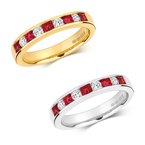 Bague semi pavée - bague,