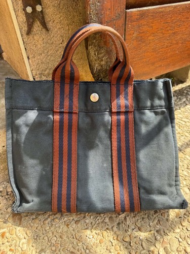 Tote bag hermès toile - tote, avec