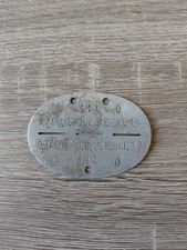 Plaque d'identité allemande