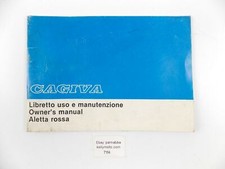 Cagiva Aletta Rossa Manuel Propriétaire Livre Catalogue Italien Anglais 37142/83