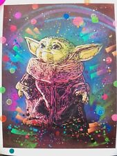 C215 (Christian Guémy) - Baby Yoda - Signé, rehaussé à la main, numéroté xx/30.