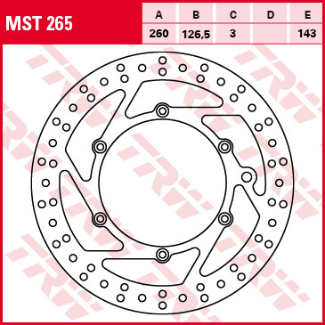 Disque frein avant trw - frein,