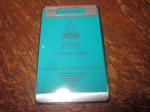 Tds 512k ram card for - gx,