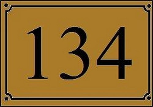 Plaque pvc numero rue - plaque,