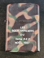 BRIQUET LEGION ETRANGERE LES SOUS OFFICIERS DU 2° REP NOEL 1987 STYLE ZIPPO