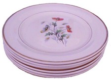 lot 308-A - 6 assiettes à dessert en faïence CÉRANORD ST AMAND - Modèle Anémone