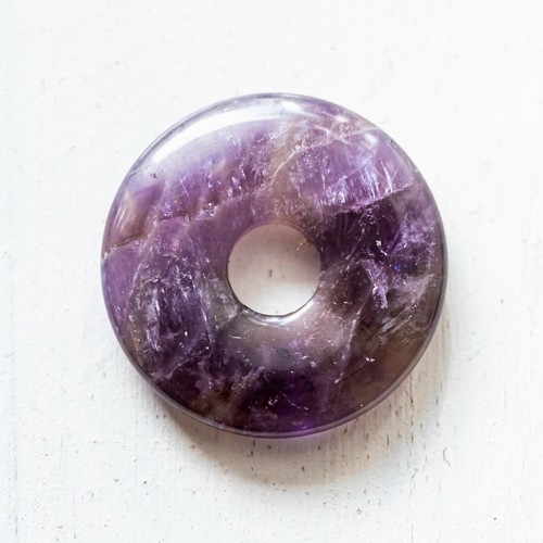Donut pendentif améthyste - pendentif,