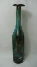 Ancienne Vase En Verre Michael Harris Design MDINA Malte Avec Signature