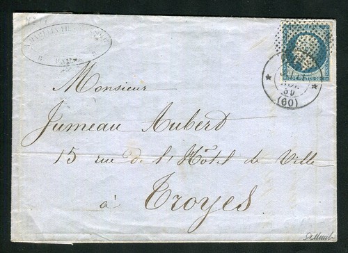 Superbe rare lettre de paris - &,
