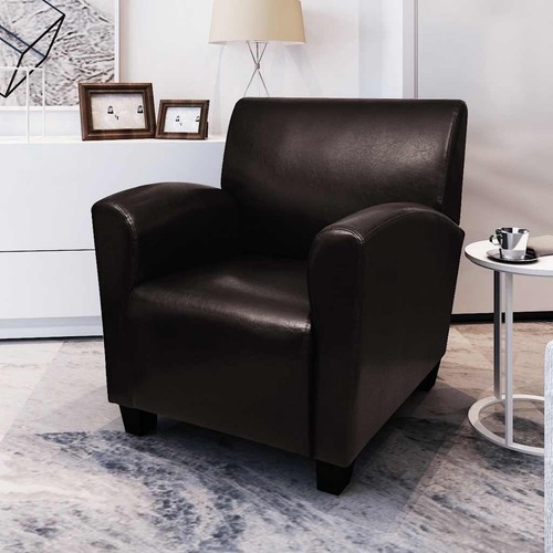Chaise gris similicuir - gris,
