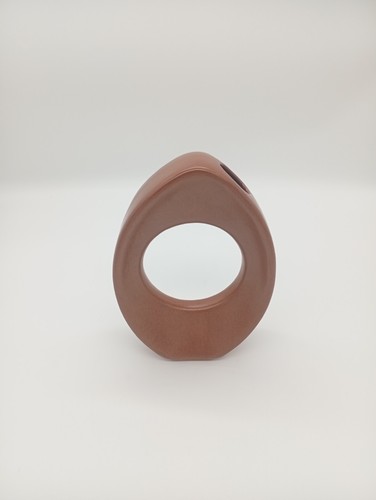 Vase donut céramique - vase, marron