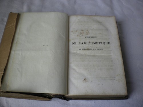 Livre ancien arithmétique - livre,