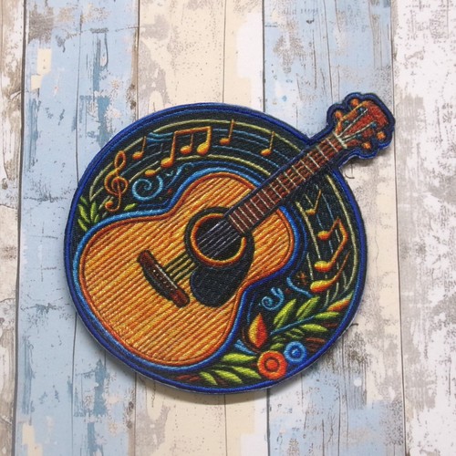 Acoustic guitar patch iron - guitar,