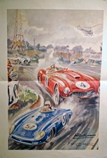 3 affiches diverses pour les 24 h du Mans d'après Géo HAM-COLLECTION Trintignant