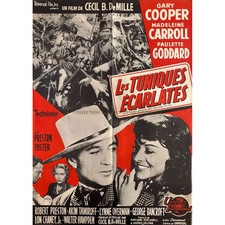 LES TUNIQUES ECARLATES Affiche de film  - 60x80 cm. - 1940 - Gary Cooper, Cecil 