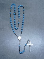 CHAPELET PERLES BLEUES REF04460J