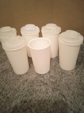6 pots à épices blanc TUPPERWARE