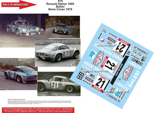 Decals ref 0575 - 1/24, alpine