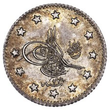 Turquie 1 kurus 1293 l'an 23 (1898) Abdul Hamid II SUP - monnaie Empire Ottoman