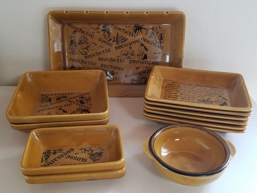 Gien antique vintage recipe - vintage, 12