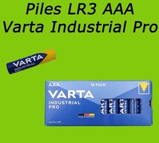 PILES AAA LR3 LR03 1,5V ALCALINE VARTA INDUSTRIAL PRO  10 20 40 50 60 80 160 400