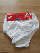 Lot De 3 Culottes Coton S taille haute blanches 