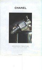 PUBLICITE ADVERTISING  2009  CHANEL la montre PREMIERE & bracelet ULTRA