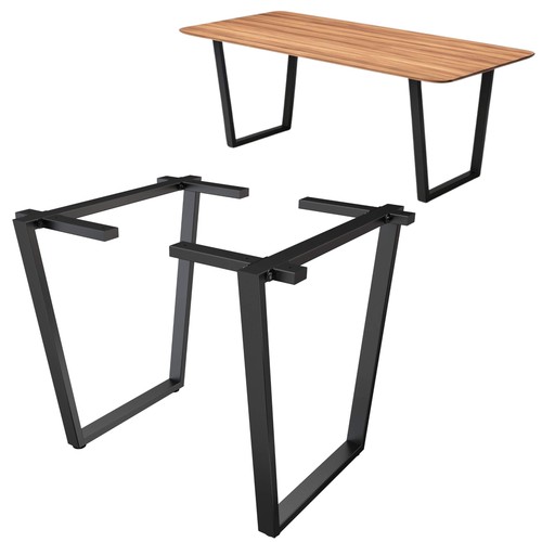 Pieds table métal noir - de,
