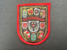 ECUSSON Patch ÖSTERREICH Brodé Armoiries États Fédéraux 7cm Vintage Autriche Rar