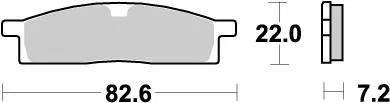 Plaquettes frein nitro - plaquettes, de