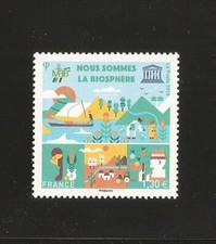 FRANCE 2018 - Timbre de Service UNESCO  N° 172 LA BIOSPHERE NEUF** LUXE MNH