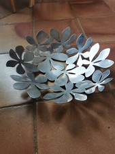 Plateau métallique, corbeille à fruits