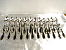 ?? ERCUIS ANCIEN COUVERT A DESSERT LOT 24 CUILLERE FOURCHETTE METAL ARGENTE