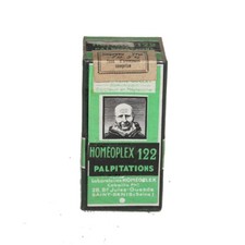 Ancienne boîte d' homéopathie Laboratoires Homéoplex / Palpitations / médicament