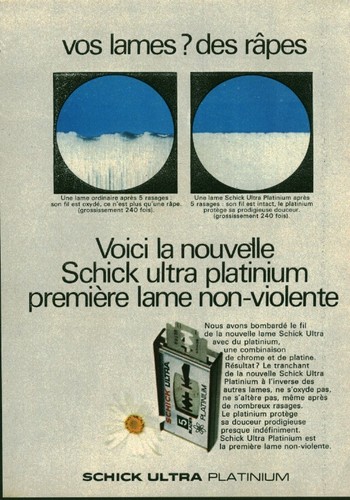 Publicité ancienne lames - , de