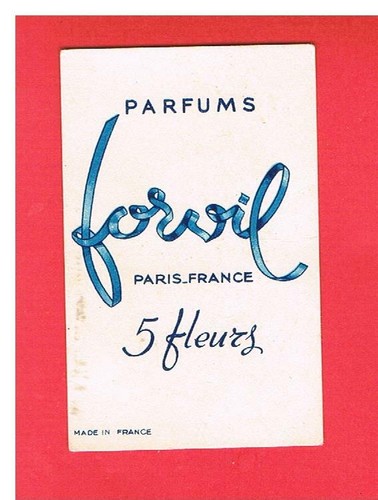 Carte parfumee forvil - -,