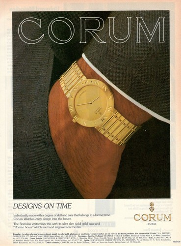 Montre corum romulus - corum, suisse