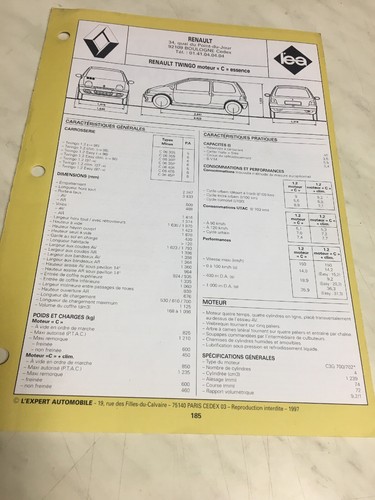 Fiche technique automobile