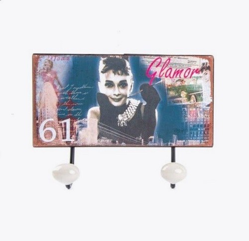 Porte manteau mural métal - mural, en