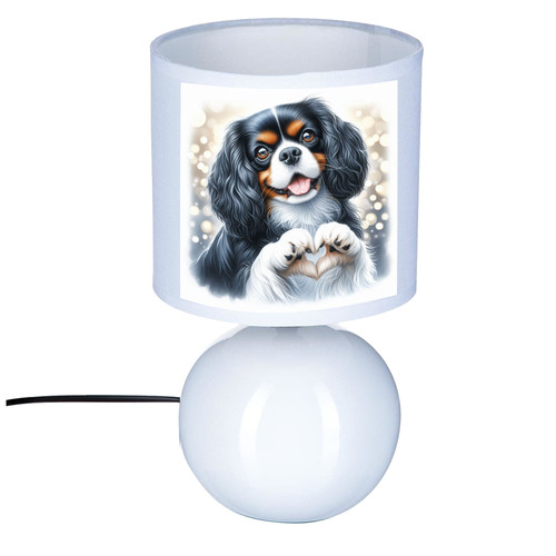 Lampe chevet chien cavalier - chien,